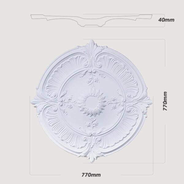 Decorative Ceiling Rose - Luxury Lotus