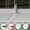White Sand Dune/Aruba Type Square Edge Ceiling Tiles